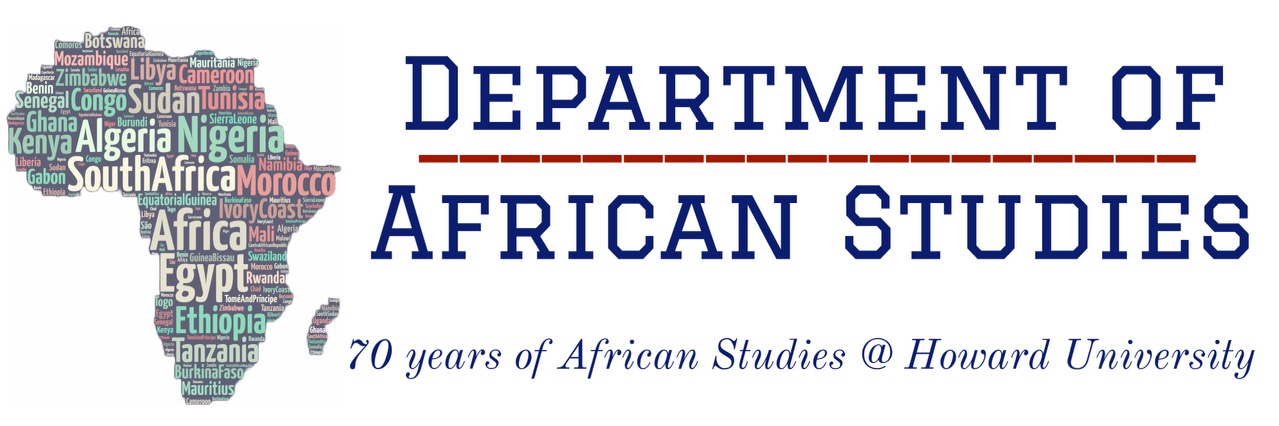 African Studies Logo with outline of the map of Africa