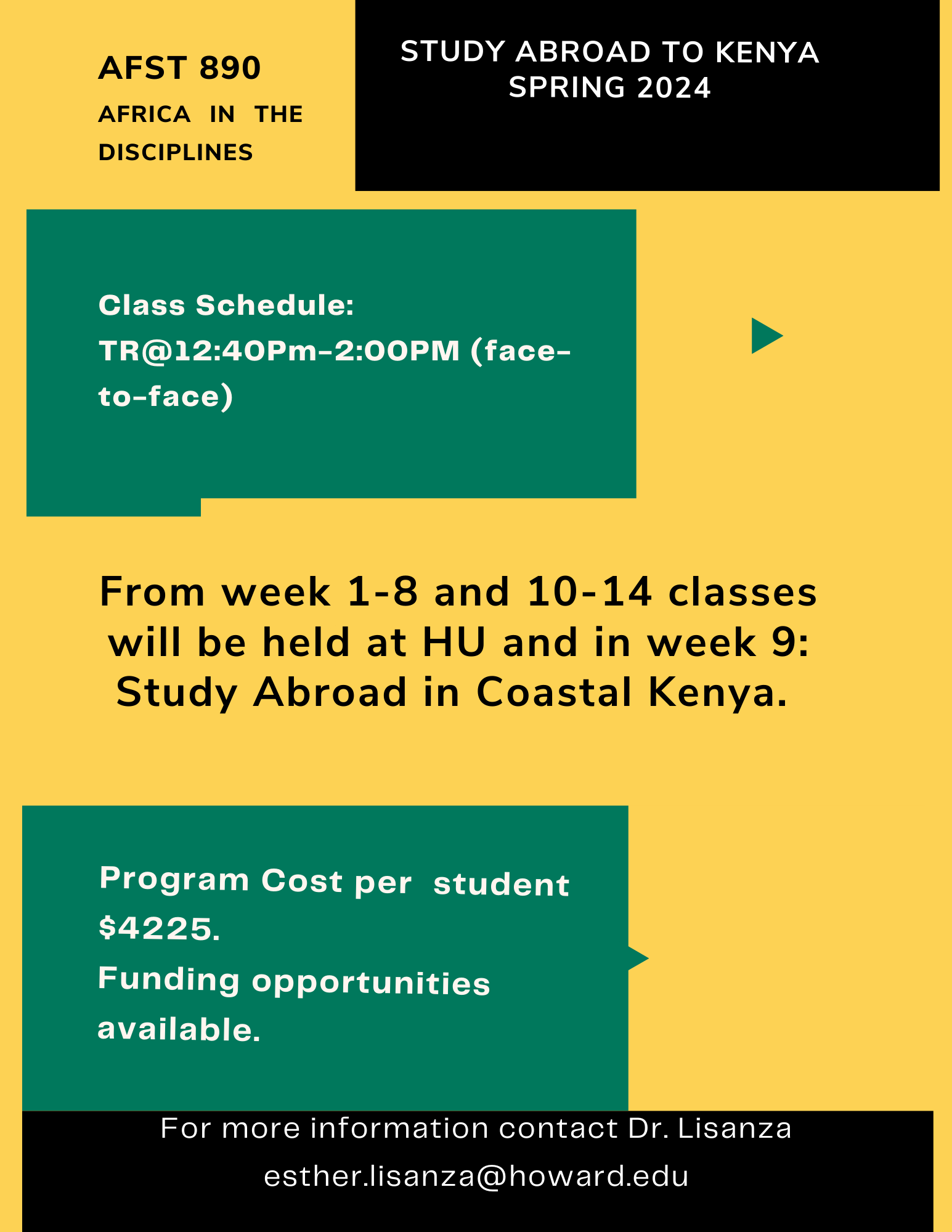 AFST 890 Study Abroad